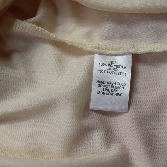 Lulus Cream & Hues of Pink Chiffon Maxi Dress Women's Floral Ruffled Size L - Picture 12 of 13